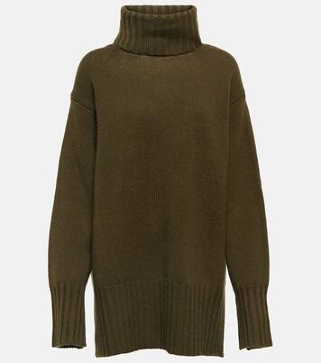 Oversized Turtleneck Sweater in Green - Jardin Des Orangers | Mytheresa