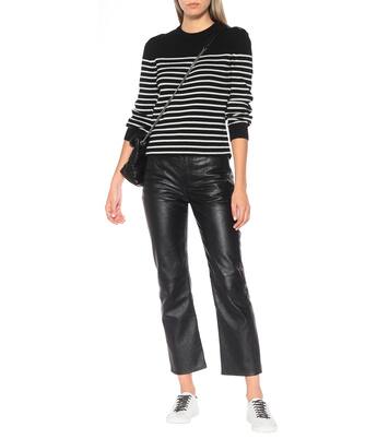 Striped cotton and wool sweater | Saint Laurent