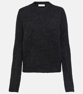 Philippe Wool And Silk Boucle Sweater in Black - Gabriela Hearst | Mytheresa