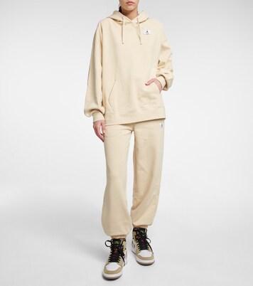 Jordan Flight Cotton Fleece Hoodie in Beige - Nike | Mytheresa
