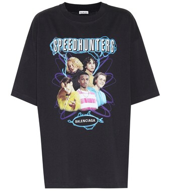 Balenciaga - تيشيرت من القطن مع طبعة - mytheresa.com