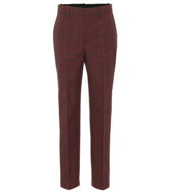Balenciaga - Karierte Hose aus Wolle - mytheresa.com