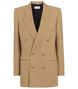 Saint Laurent - Blazer doppiopetto in lana vergine - mytheresa.com