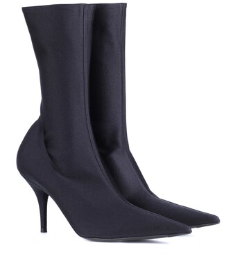 Balenciaga - Knife stretch-jersey ankle boots - mytheresa.com