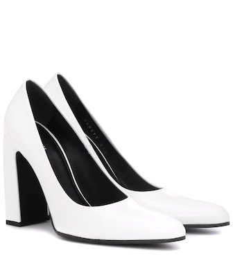 Balenciaga - Leather pumps - mytheresa.com