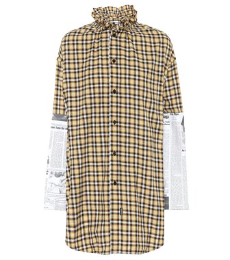 Balenciaga - Checked cotton shirt - mytheresa.com