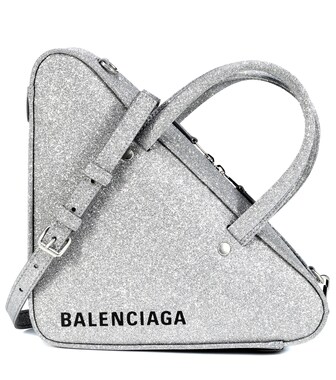 Balenciaga - Triangle Duffle XS亮片金葱托特包 - mytheresa.com