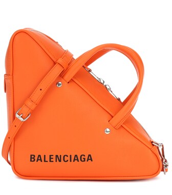Balenciaga - Triangle Duffle leather tote - mytheresa.com
