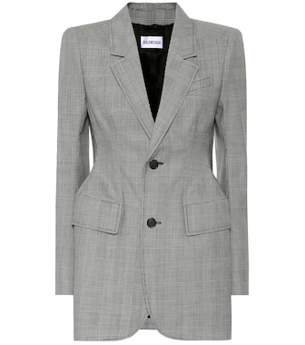 Balenciaga - Hourglass wool blazer - mytheresa.com