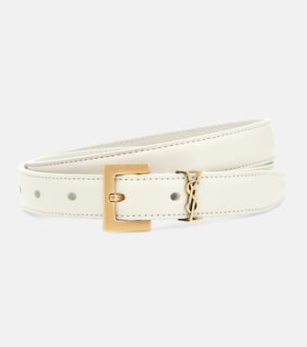 Saint Laurent - Monogram leather belt - mytheresa.com