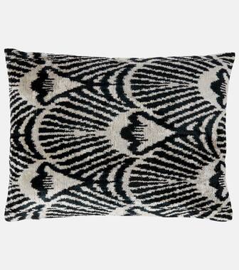 Les-Ottomans - Cotton and silk velvet cushion - mytheresa.com