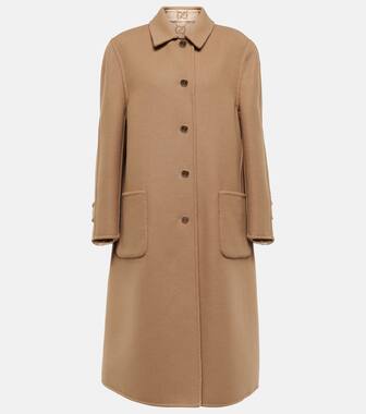 Gucci - Double-faced wool and silk coat - mytheresa.com