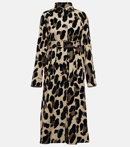 mint velvet animal print coat