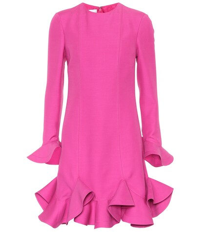 Wool and silk minidress