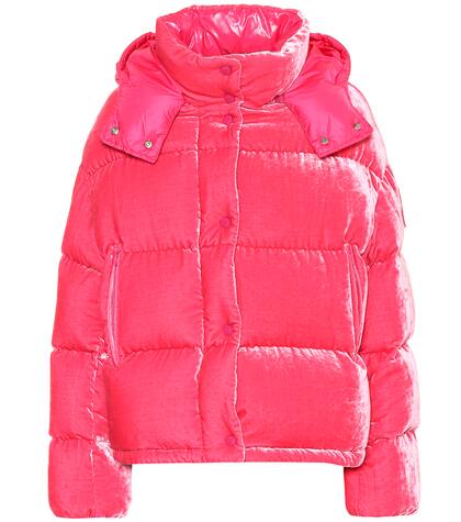 Caille velvet puffer jacket
