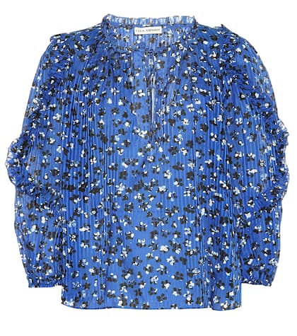 Lillian cotton and silk top