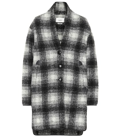 Gabrie checked wool-blend jacket