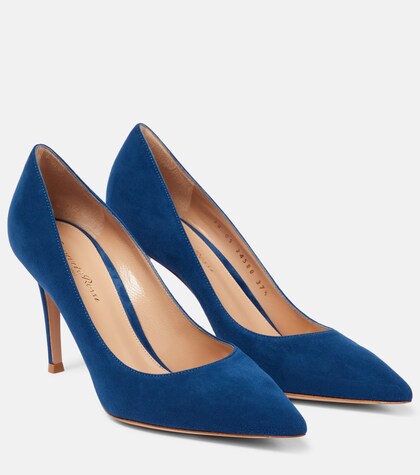 Gianvito Rossi - Piper 85 suede pumps | Mytheresa