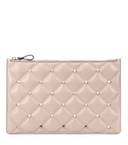 Valentino Garavani Candystud leather clutch