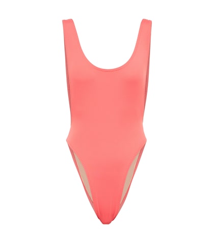 norma kamali leopard swimsuit