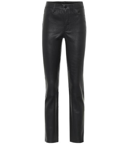 j brand leather trousers