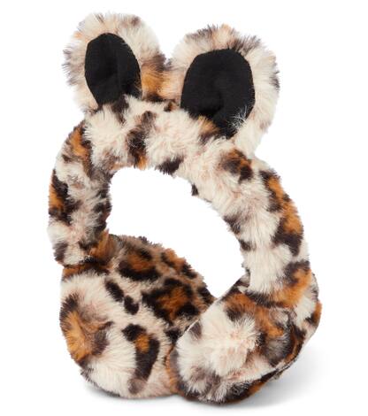 Leopard-print faux fur earmuffs | Dolce&Gabbana Kids