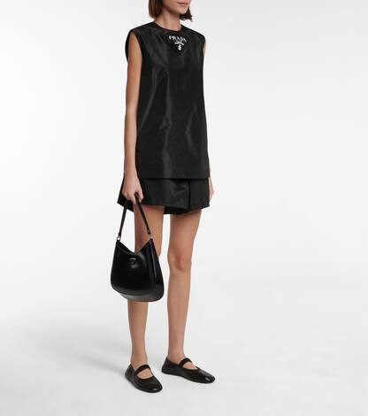 Silk taffeta tank top | Prada