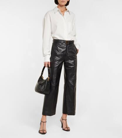 Cropped leather pants | Polo Ralph Lauren