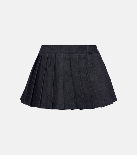 Blake pleated denim miniskirt - The Frankie Shop - Modalova