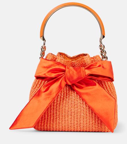 Bon Bon bow-detail raffia bucket bag - Jimmy Choo - Modalova