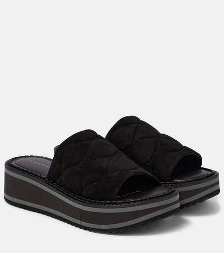 Fast suede platform slides - Clergerie - Modalova