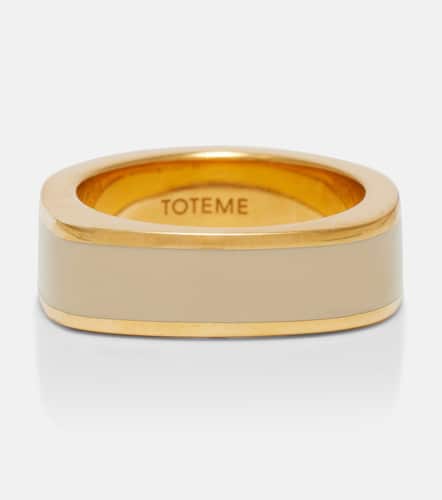 Signature 18kt -plated ring - Toteme - Modalova