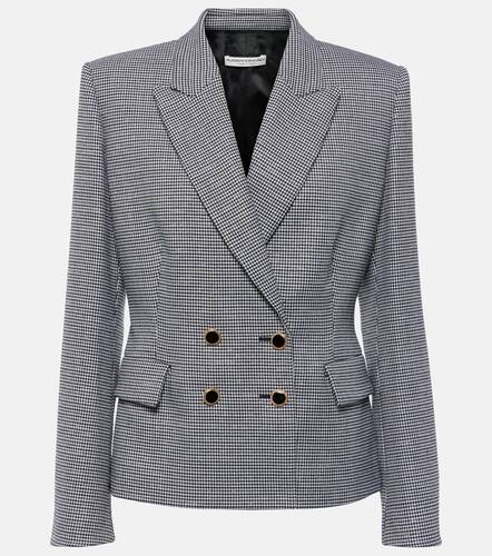 Houndstooth wool-blend jacket - Alessandra Rich - Modalova