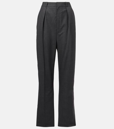 Pleated wool twill straight pants - Lemaire - Modalova