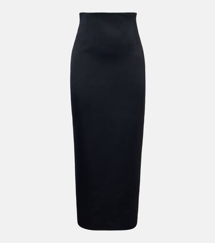 Loxley high-rise satin midi skirt - Khaite - Modalova