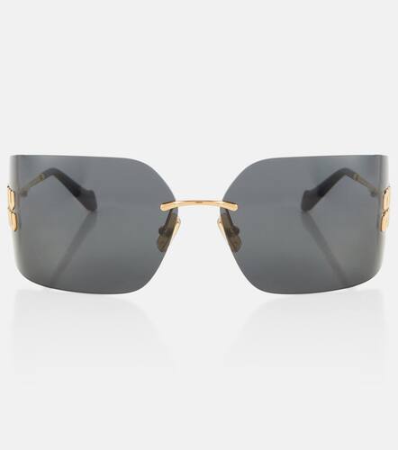 Miu Miu Logo rectangular sunglasses - Miu Miu - Modalova