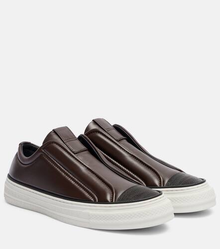 Monili leather sneakers - Brunello Cucinelli - Modalova