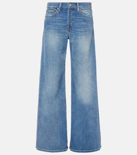 Cotton Stretch mid-rise wide-leg jeans - Re/Done - Modalova