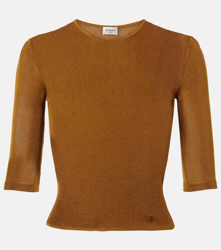 Saint Laurent Cassandre knitted top - Saint Laurent - Modalova