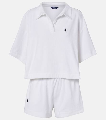 Cotton terry polo shirt and shorts set - Polo Ralph Lauren - Modalova