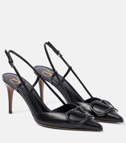 VLogo leather slingback pumps - Valentino Garavani - Modalova