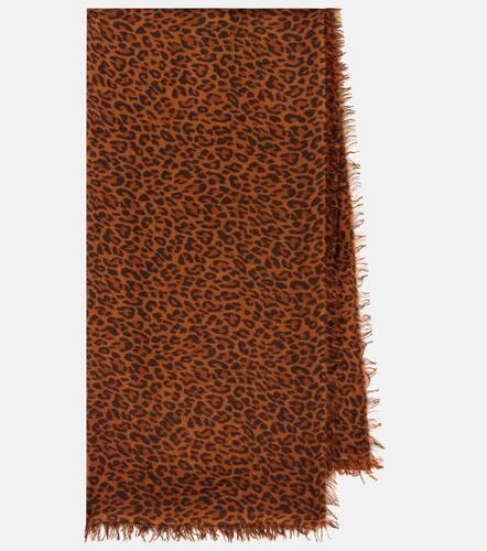 Leopard-print cashmere and wool scarf - Isabel Marant - Modalova