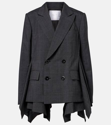Prince of Wales checked wool blazer - Sacai - Modalova