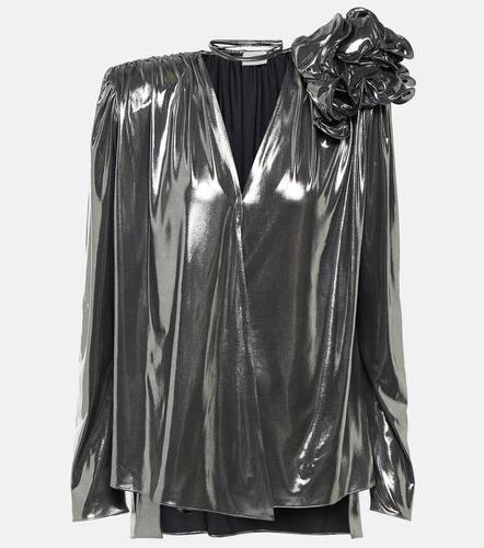 Applique metallic blouse - Magda Butrym - Modalova