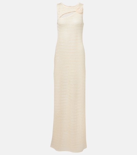 Robe longue en crochet  fleurs - Same - Modalova