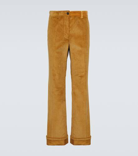 Pantalon flare en velours ctel - Miu Miu - Modalova