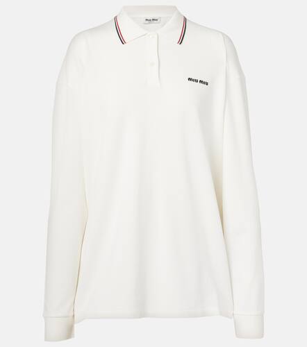 Miu Miu Polo de algodn con logo - Miu Miu - Modalova