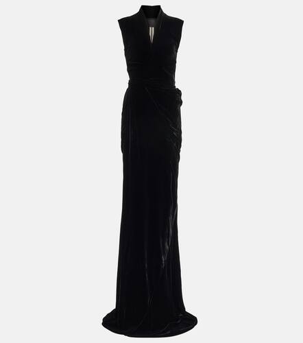Rick Owens Wrap velvet maxi gown - Rick Owens - Modalova