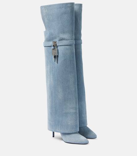 Cuissardes Shark Lock Stiletto en jean - Givenchy - Modalova