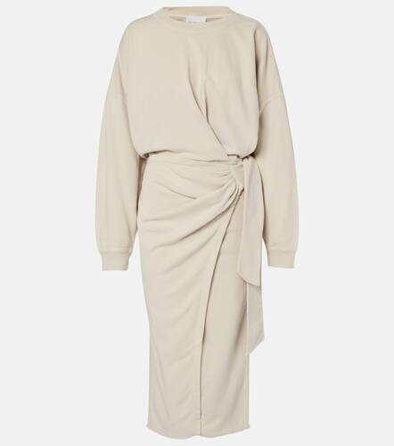 Draped cotton jersey sweatshirt dress - Marant Etoile - Modalova
